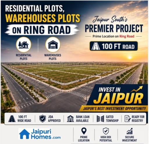 Plots for Sale on Ring Road Jaipur | 50 Sq. Mtr to 2500 Sq. Mtr | Contact - 8078608294